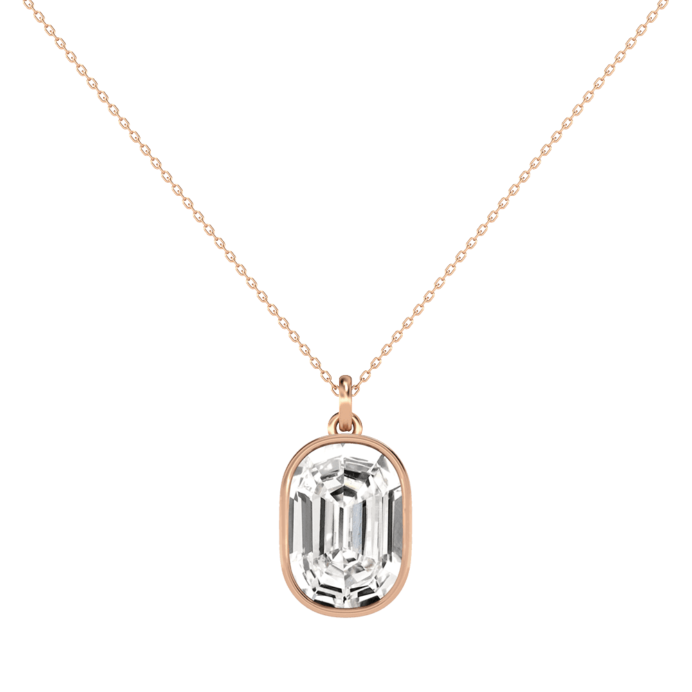 O Letter Alphabet Pendant in 18k Rose Gold