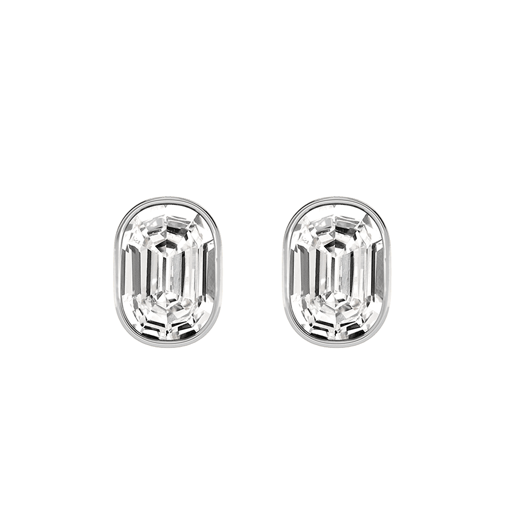 O Letter Alphabet Stud Earrings