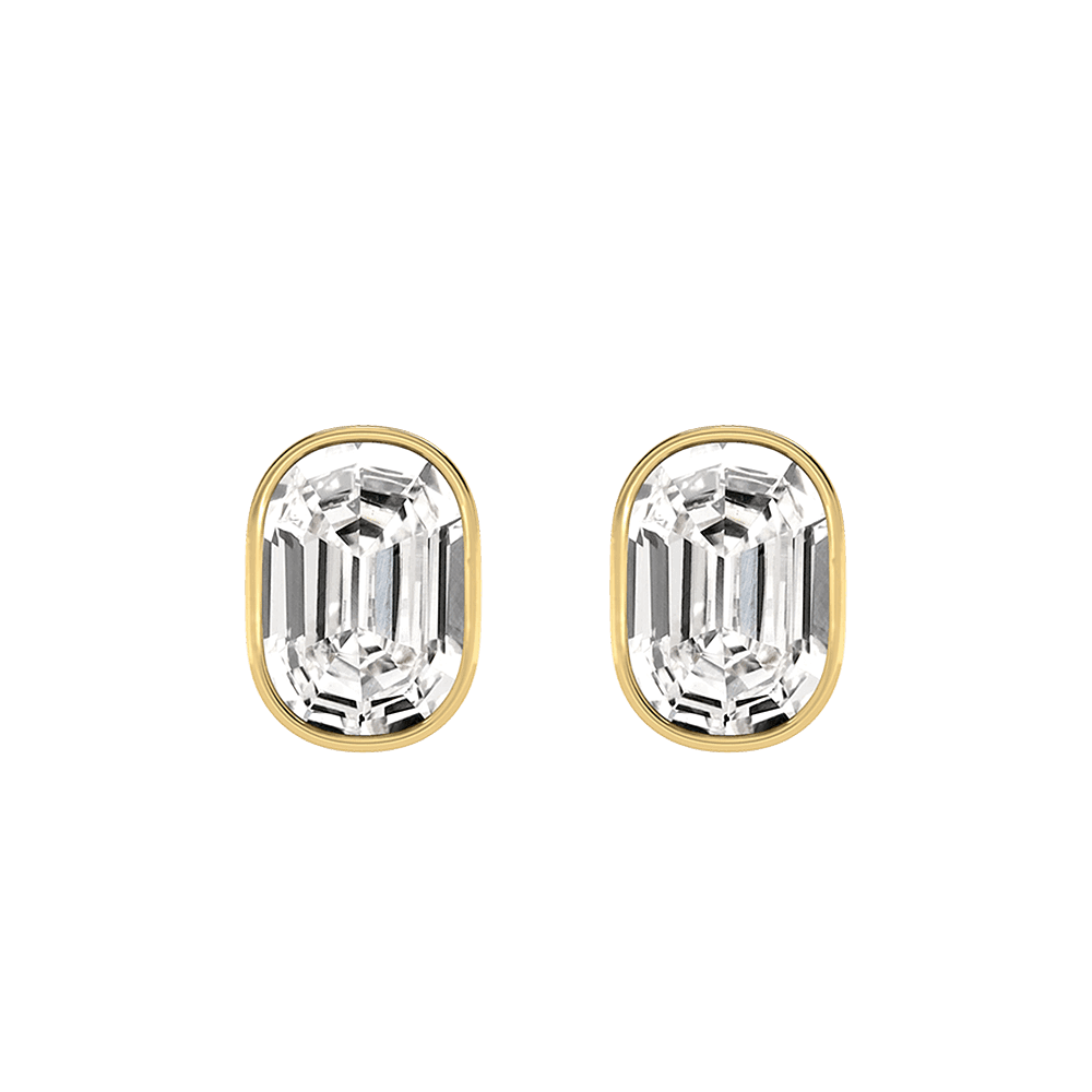 O Letter Alphabet Stud Earrings