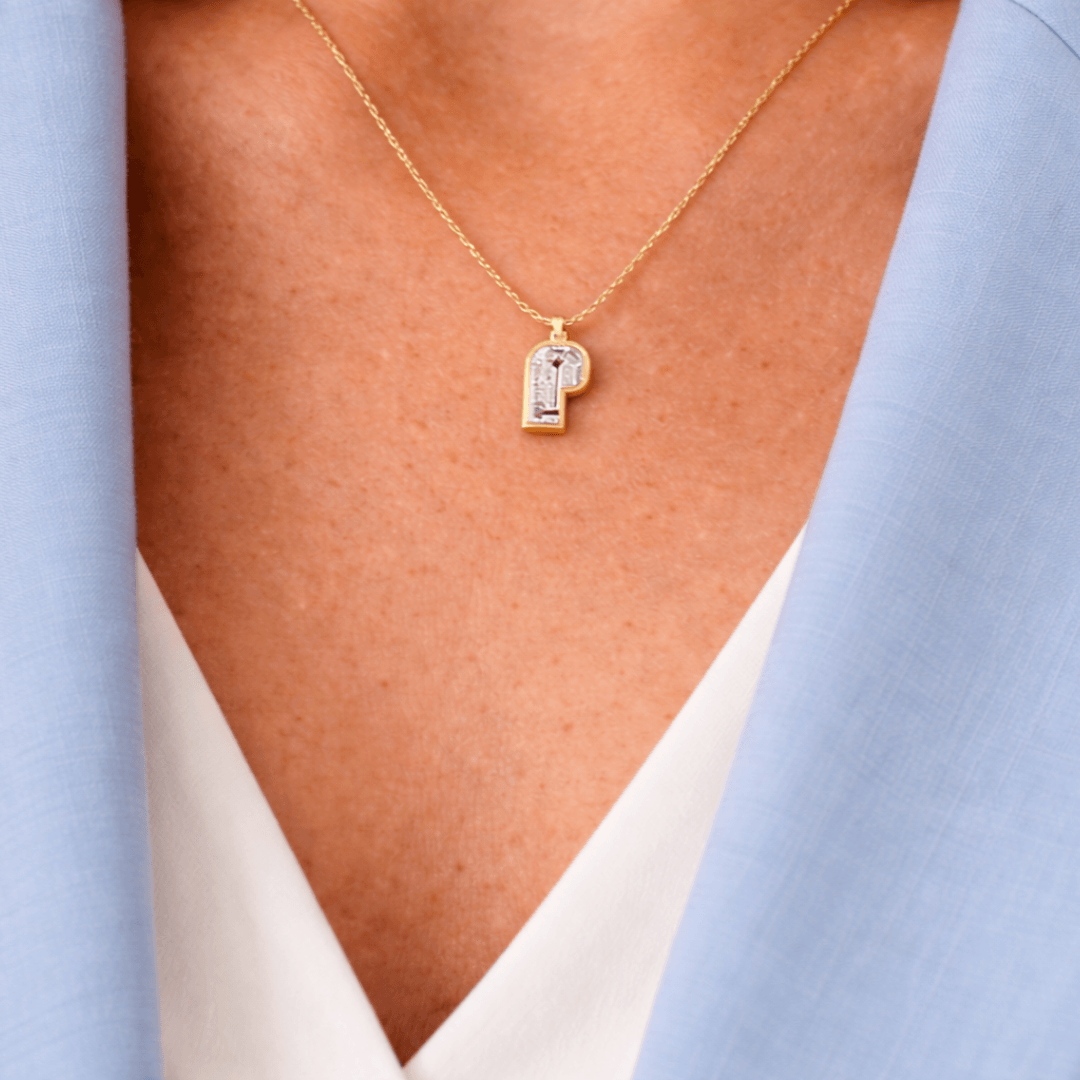 P Letter Alphabet Pendant — view 2
