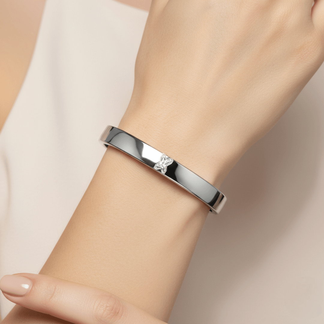 X Letter Alphabet Bangle — view 2