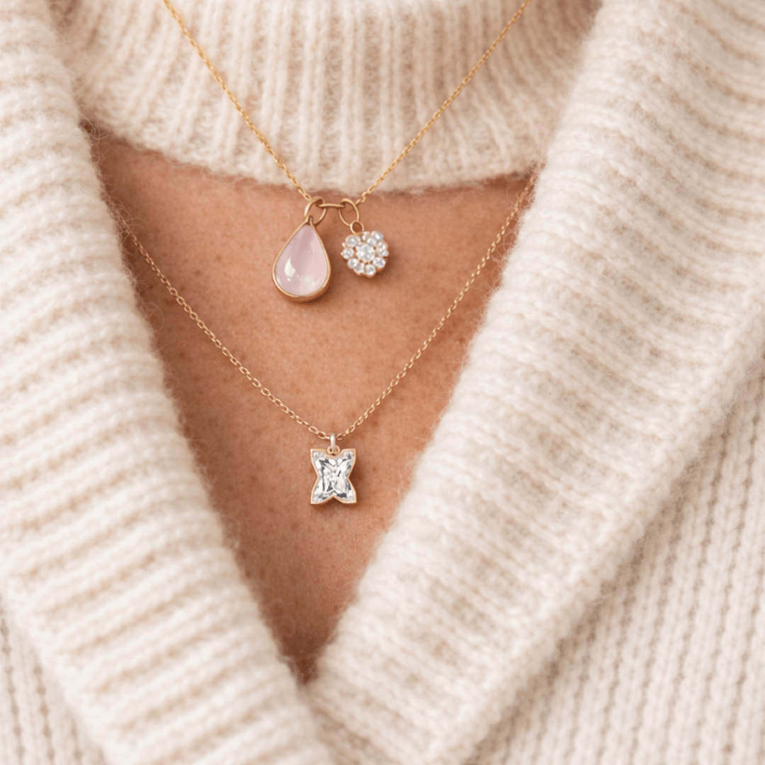 X Letter Alphabet Pendant — view 2