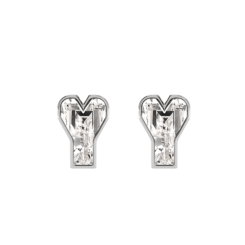 Y Letter Alphabet Stud Earrings