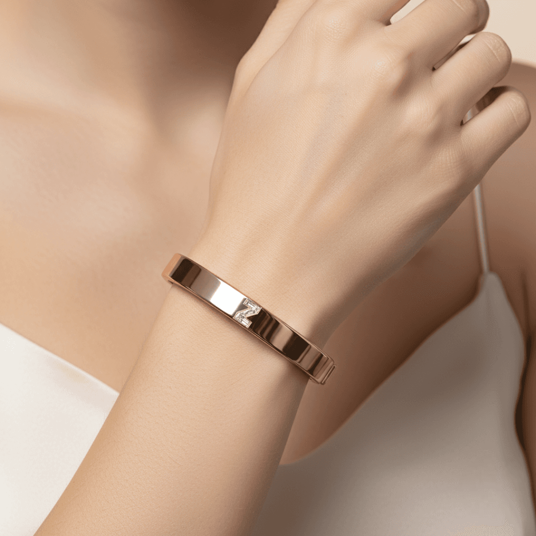 Z Letter Alphabet Bangle — view 2