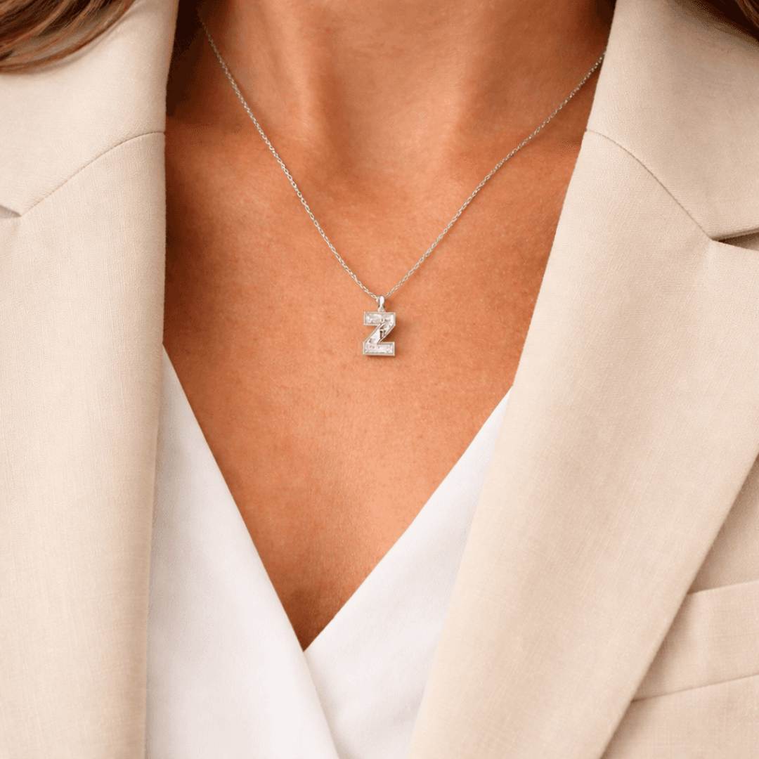 Z Letter Alphabet Pendant — view 2