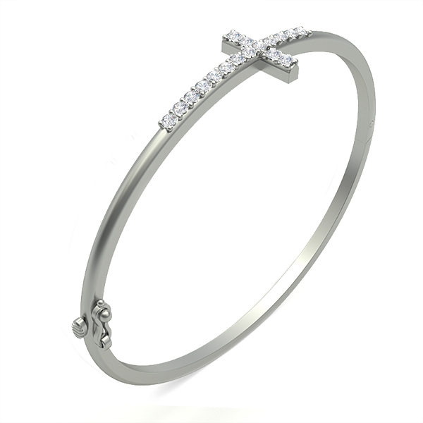 Christie in 18k White Gold — view 2