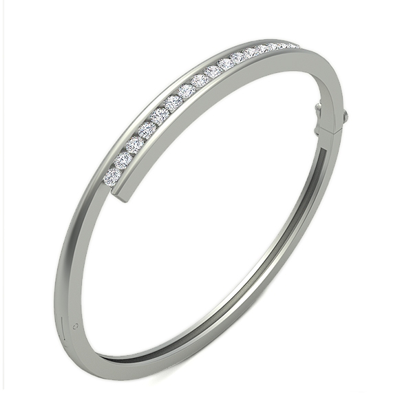 Jade in 18k White Gold — view 2
