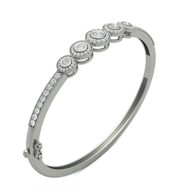 Kim in 18k White Gold — view 2