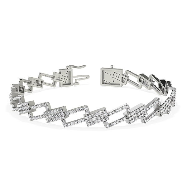 Crystal in 18k White Gold