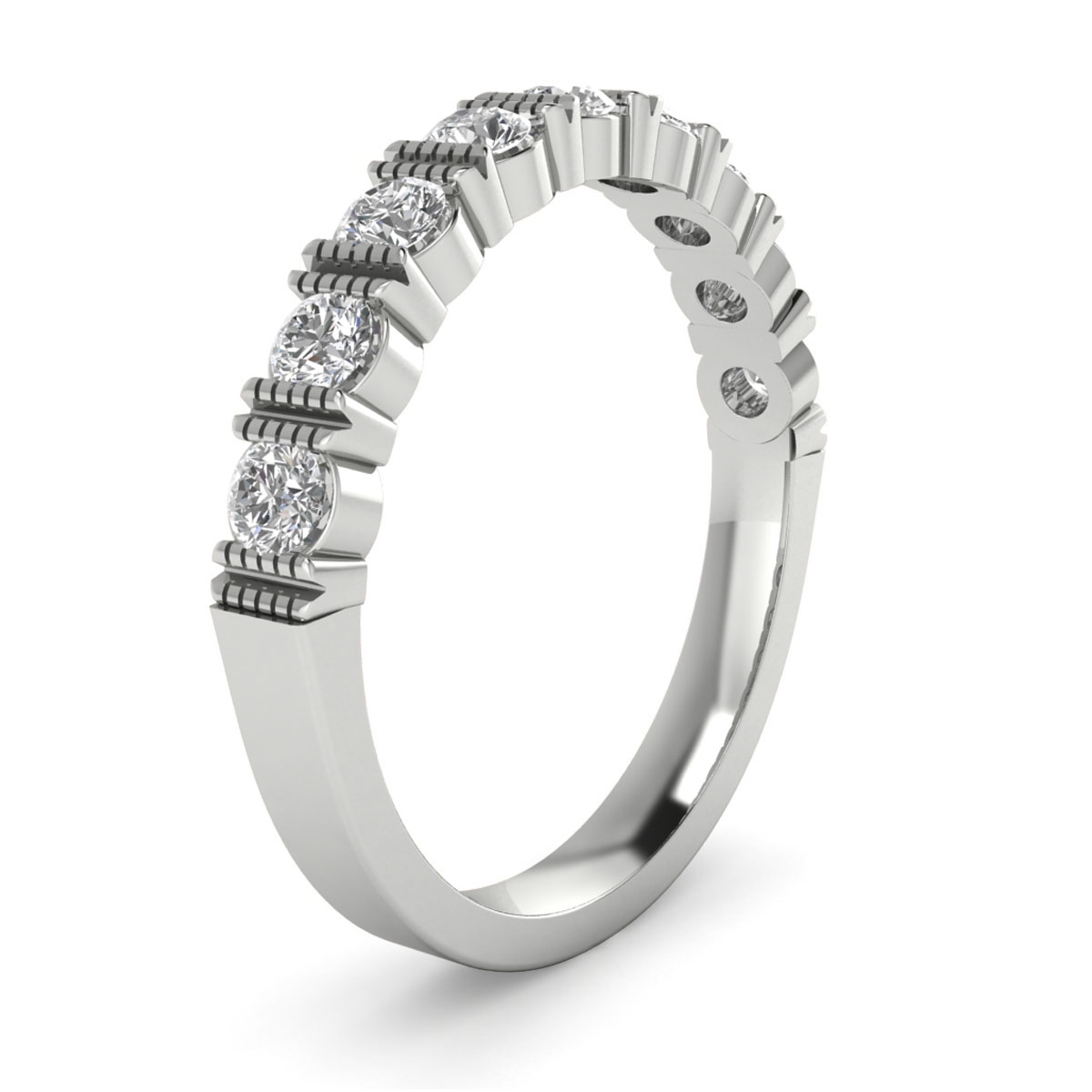 Justina in 18k White Gold — view 5