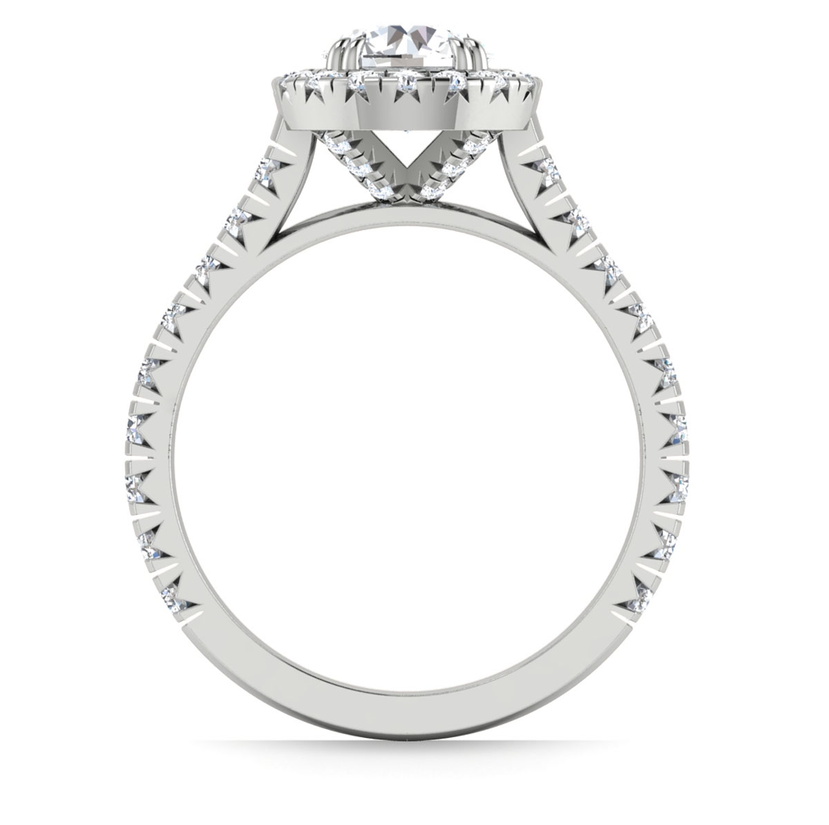 Abigail in 18k White Gold — view 2