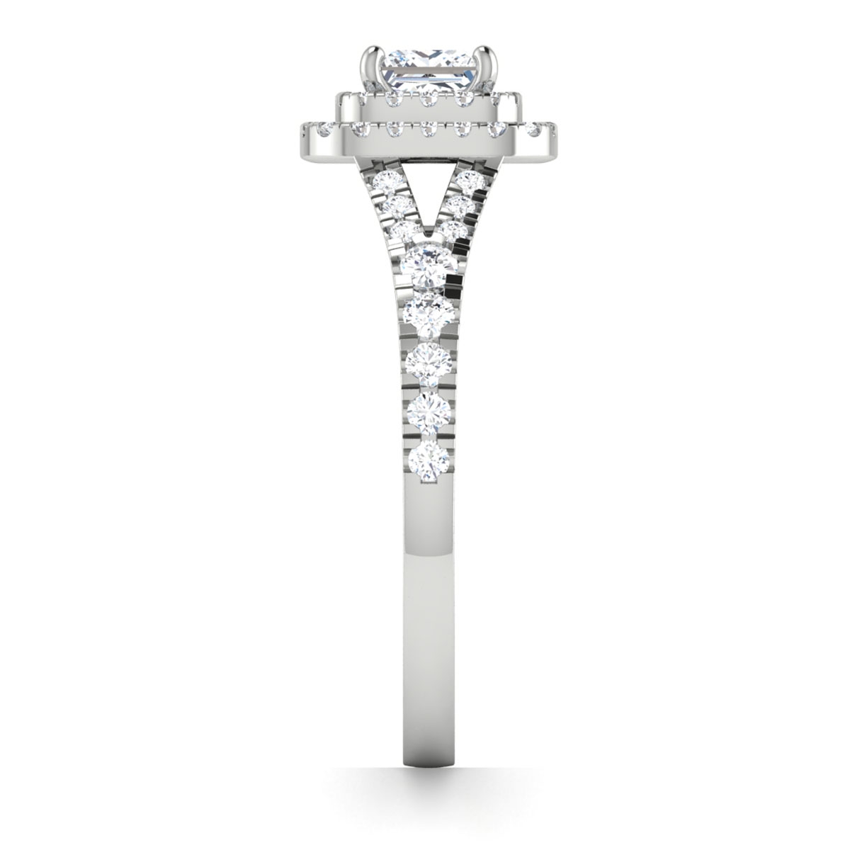 Amber in 18k White Gold — view 4