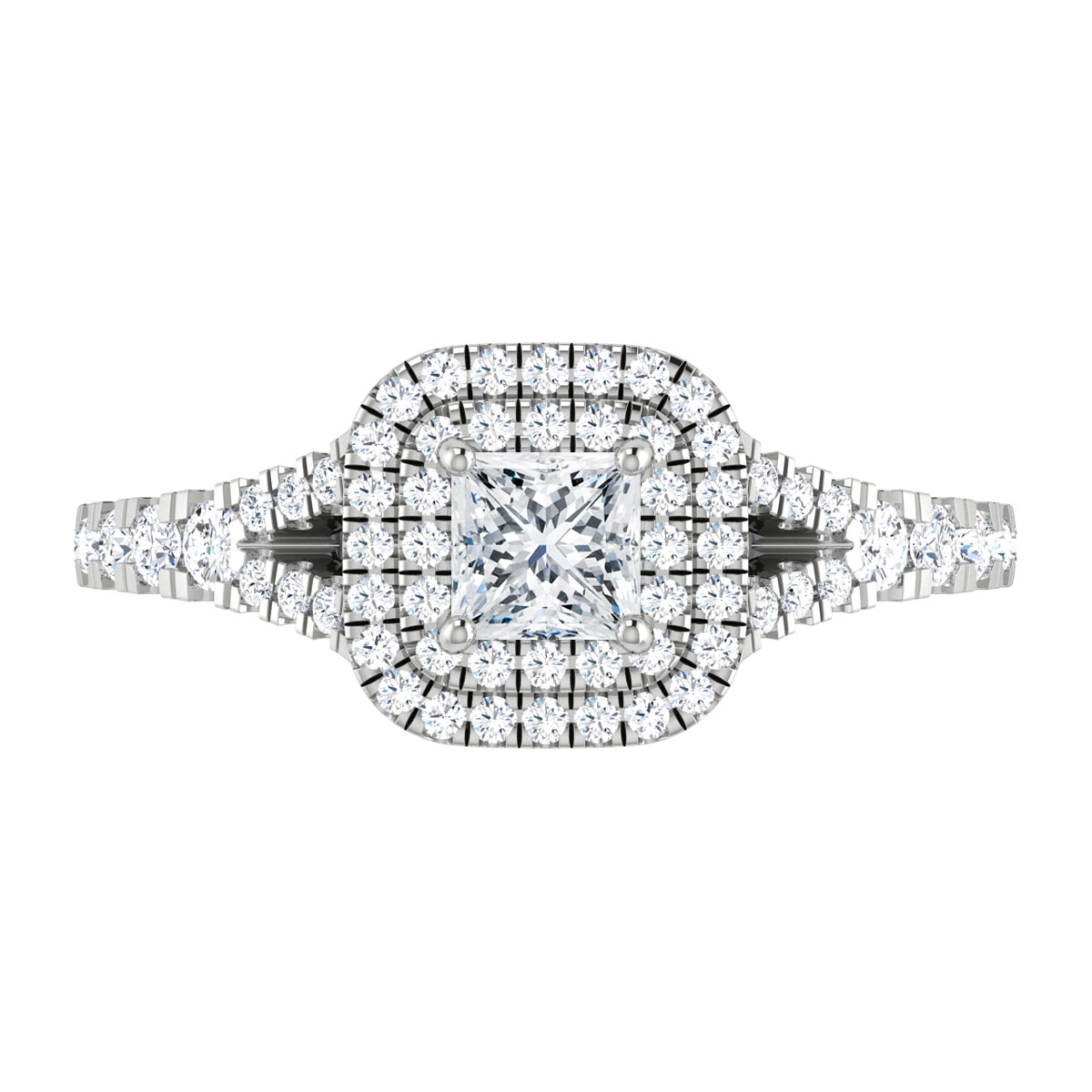 Amber in 18k White Gold — view 5