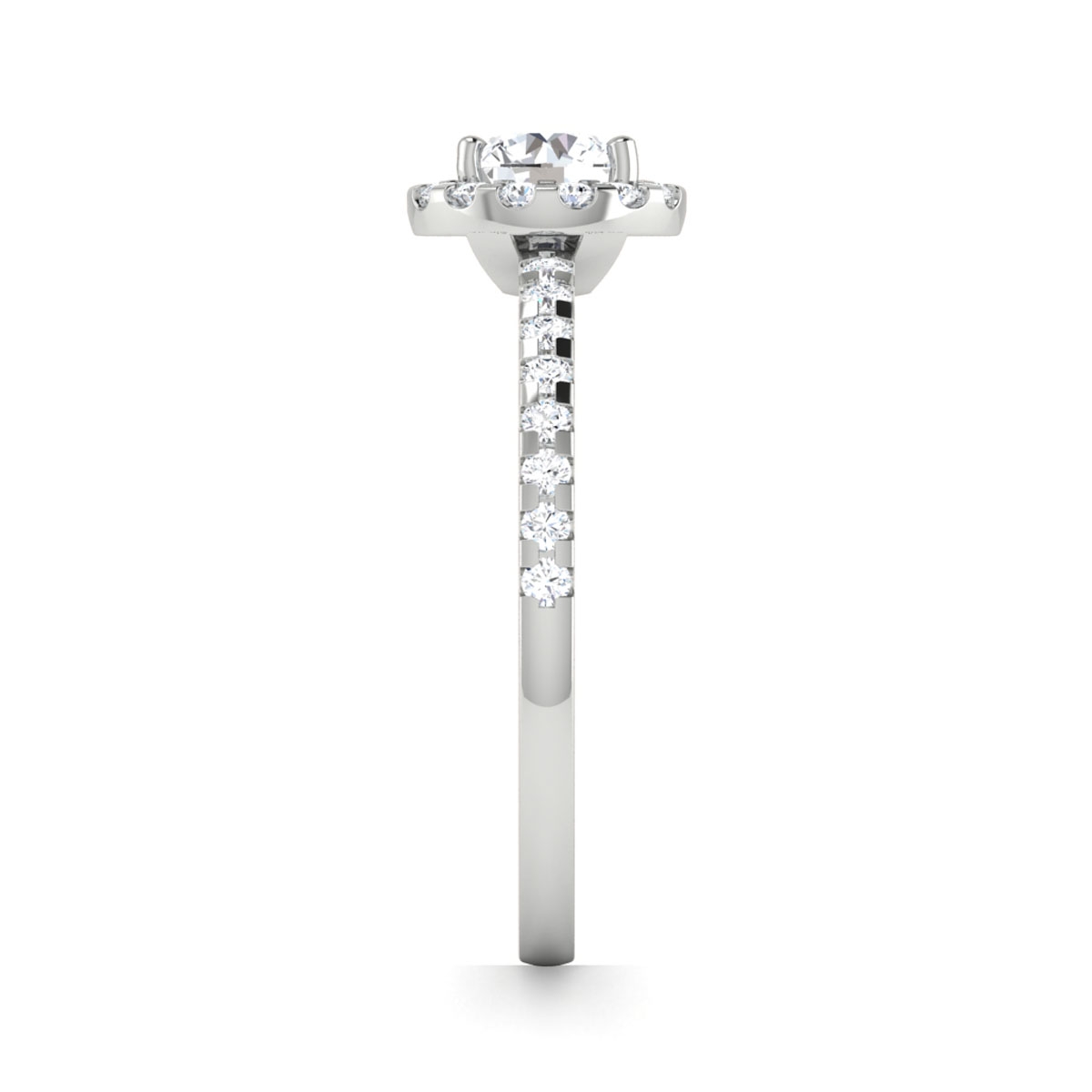 Katie in 18k White Gold — view 4