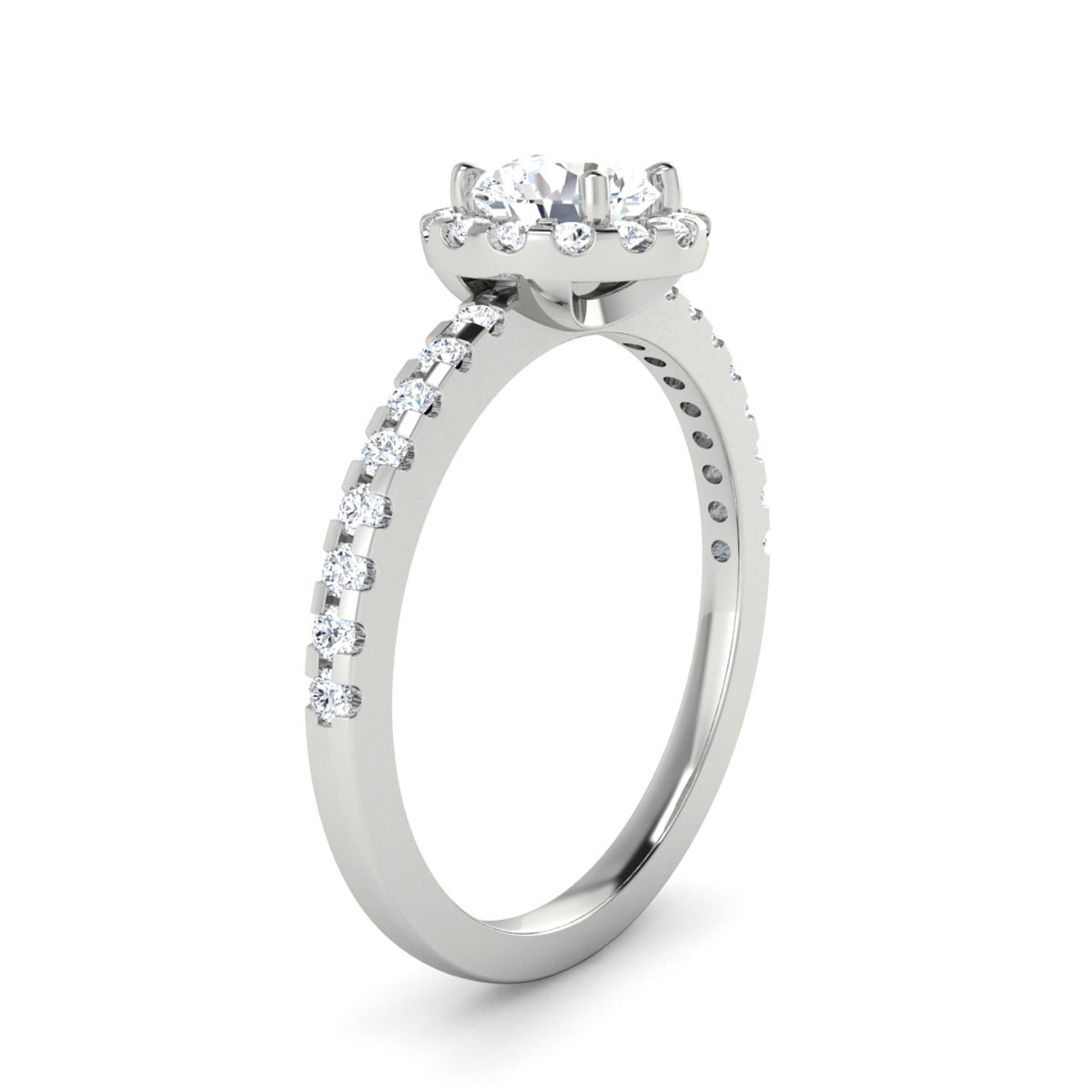 Katie in 18k White Gold — view 3