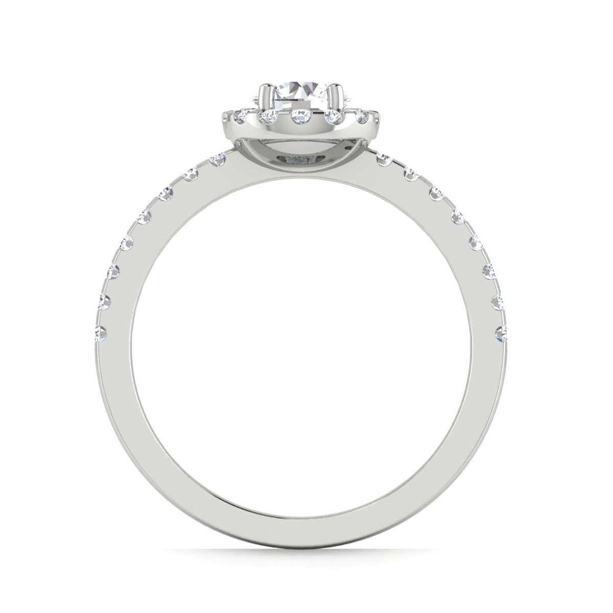 Katie in 18k White Gold — view 2