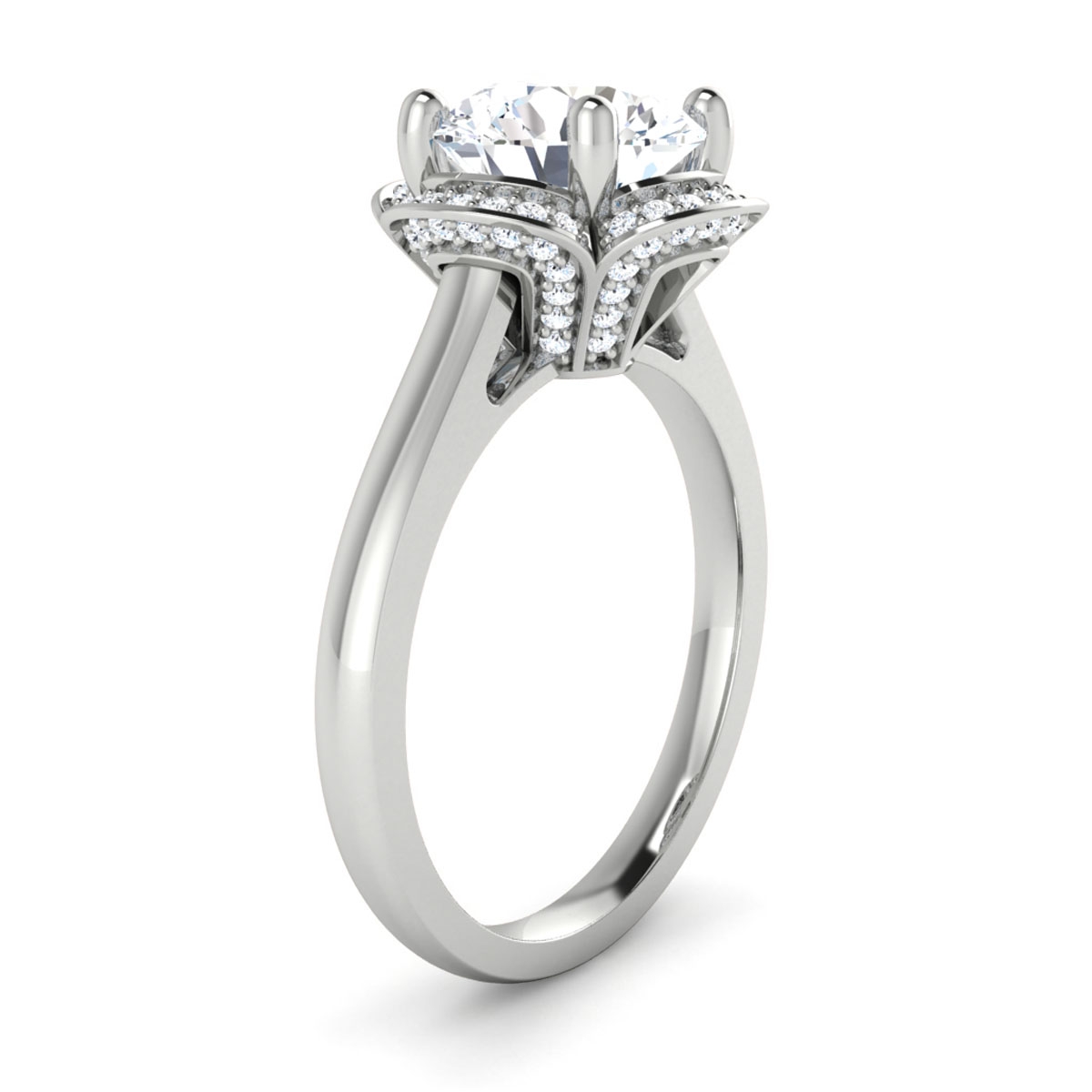 Maya in 18k White Gold — view 3