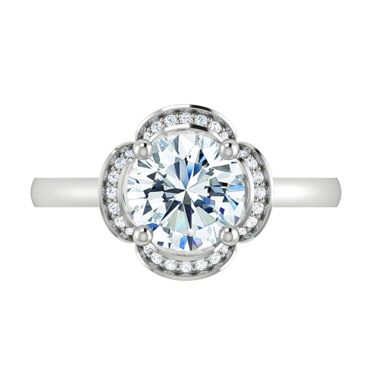 Maya in 18k White Gold — view 5