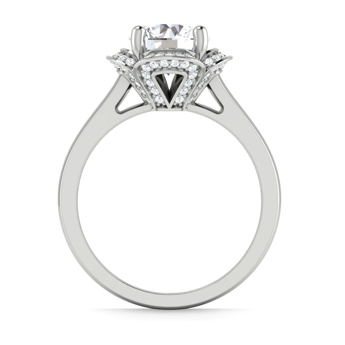 Maya in 18k White Gold — view 2
