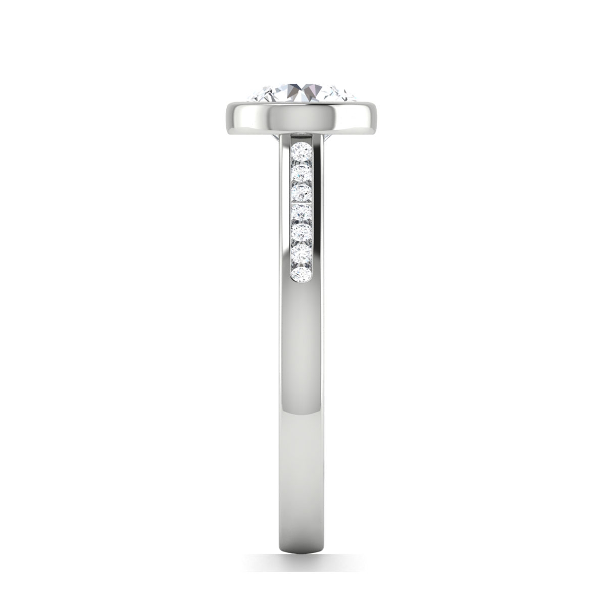 Abbie in 18k White Gold — view 4