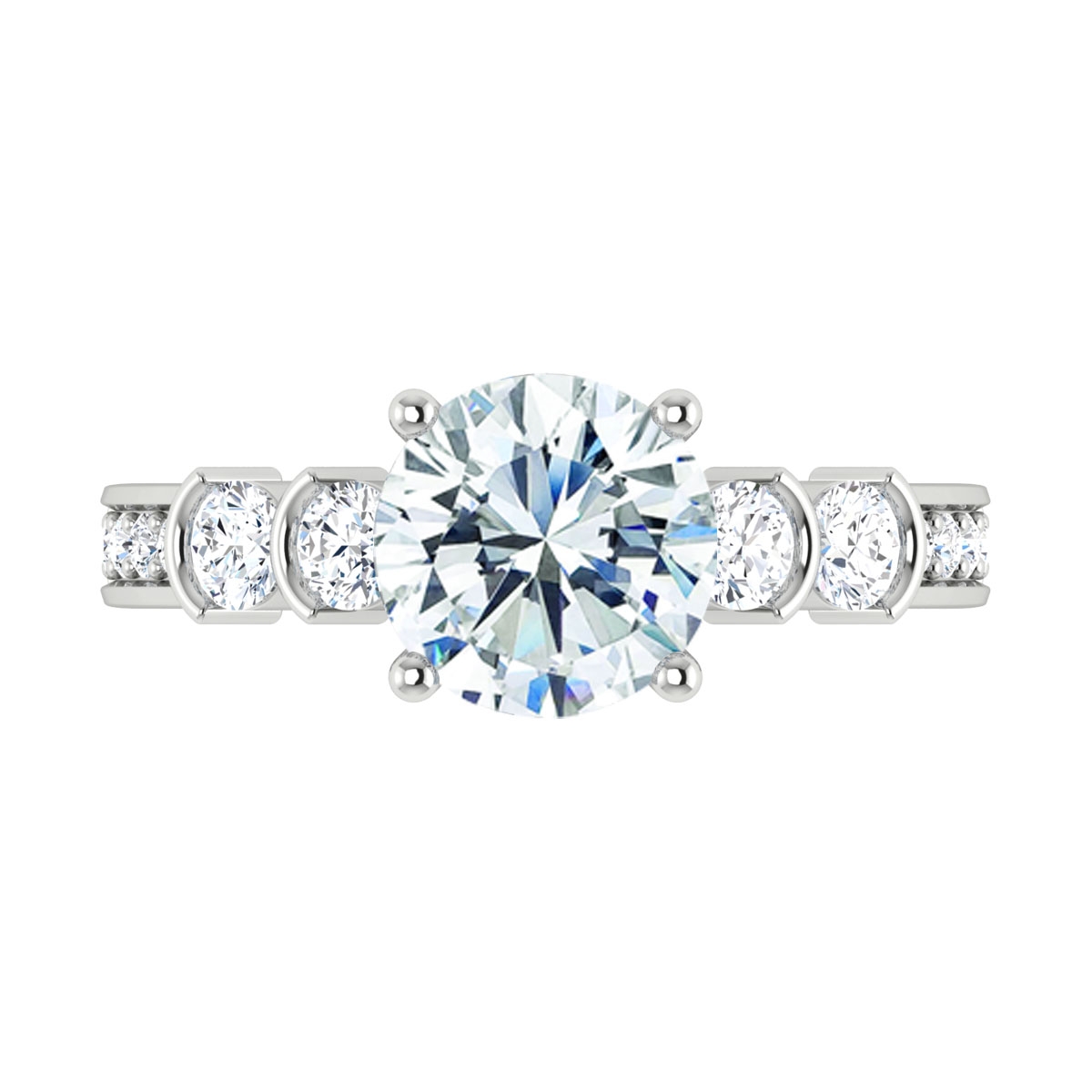 Alia in 18k White Gold — view 5