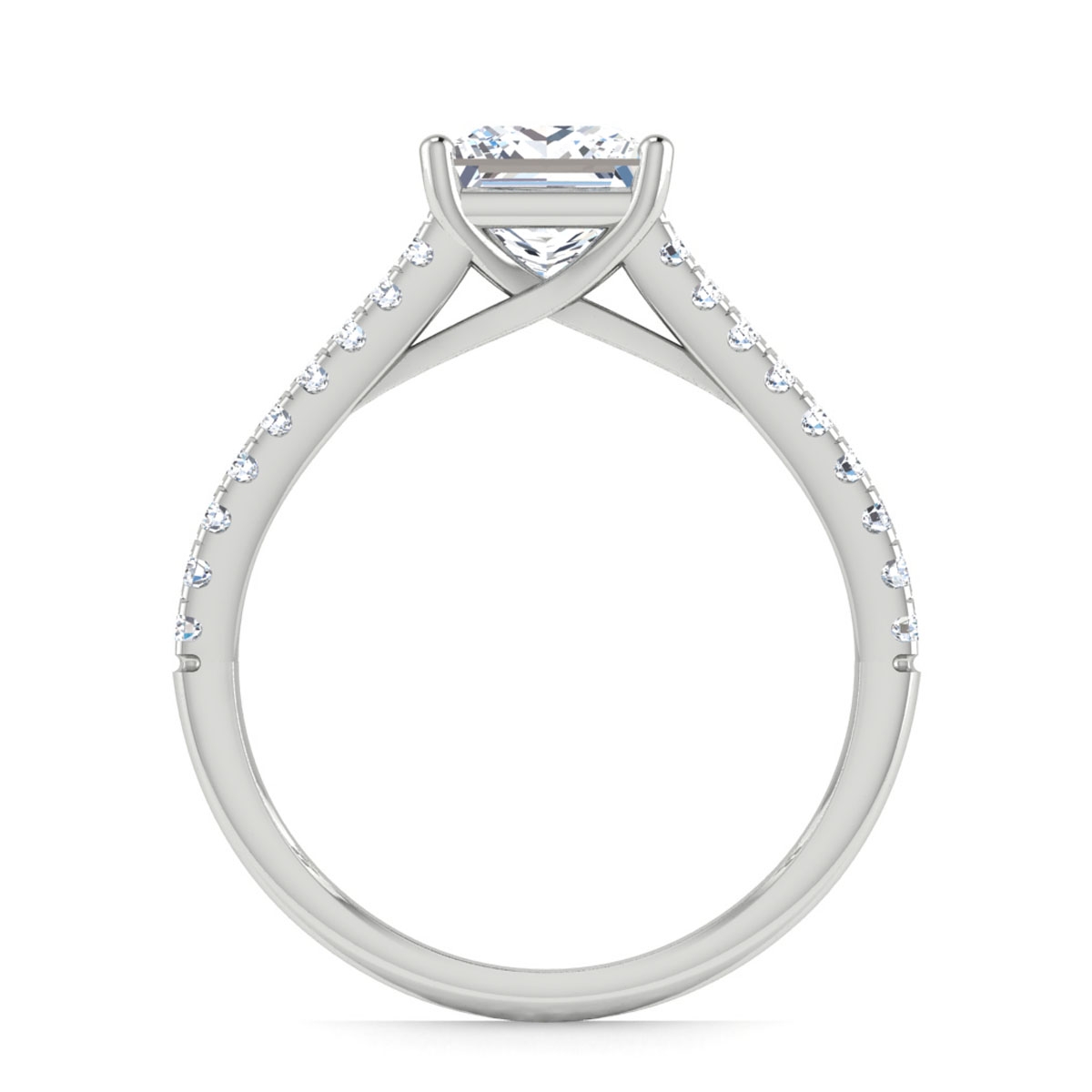 Darcy in 18k White Gold — view 2