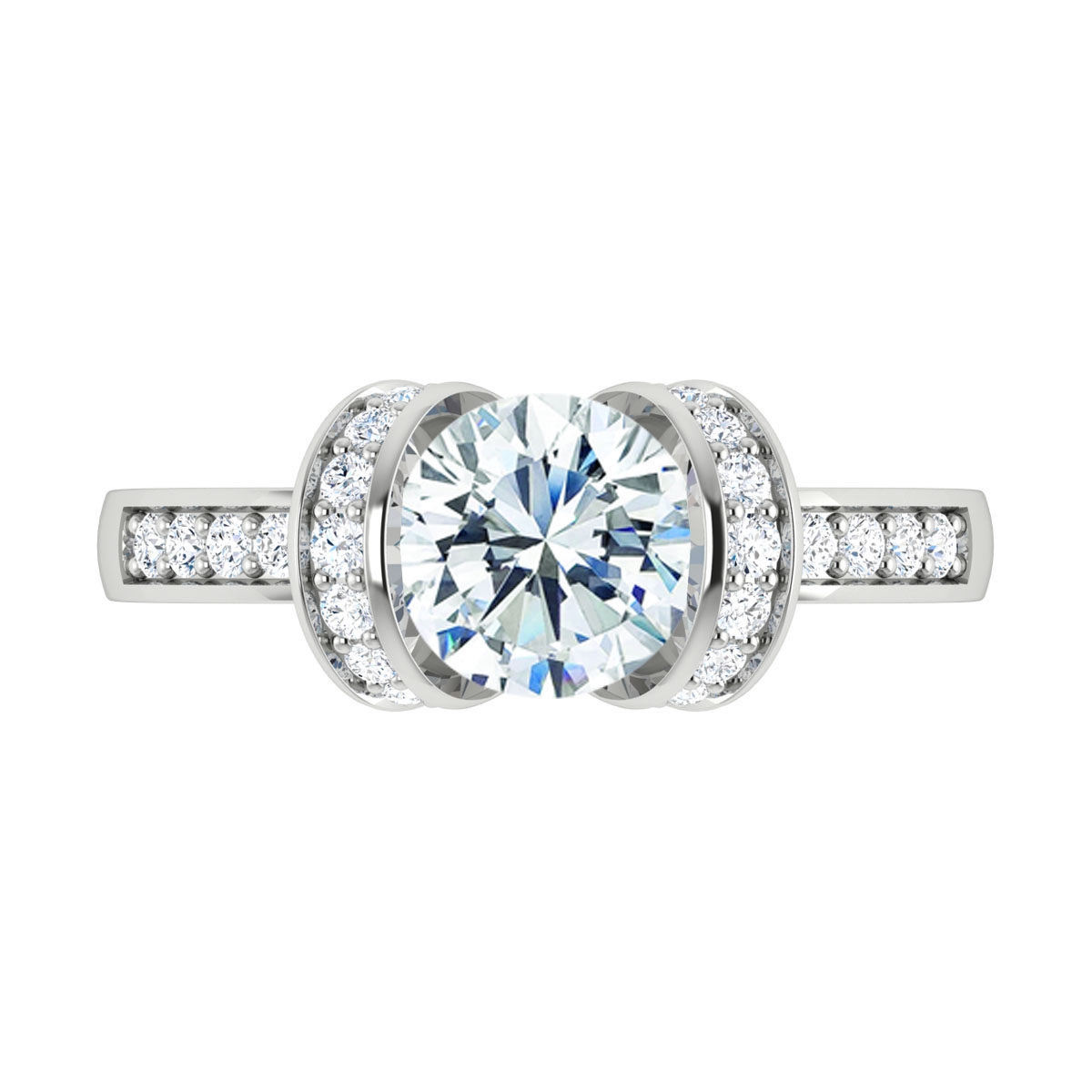 Eliza in 18k White Gold — view 5