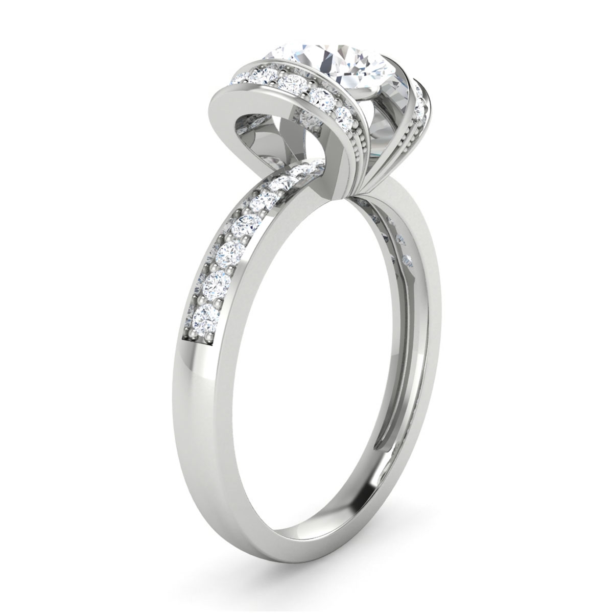 Eliza in 18k White Gold — view 3