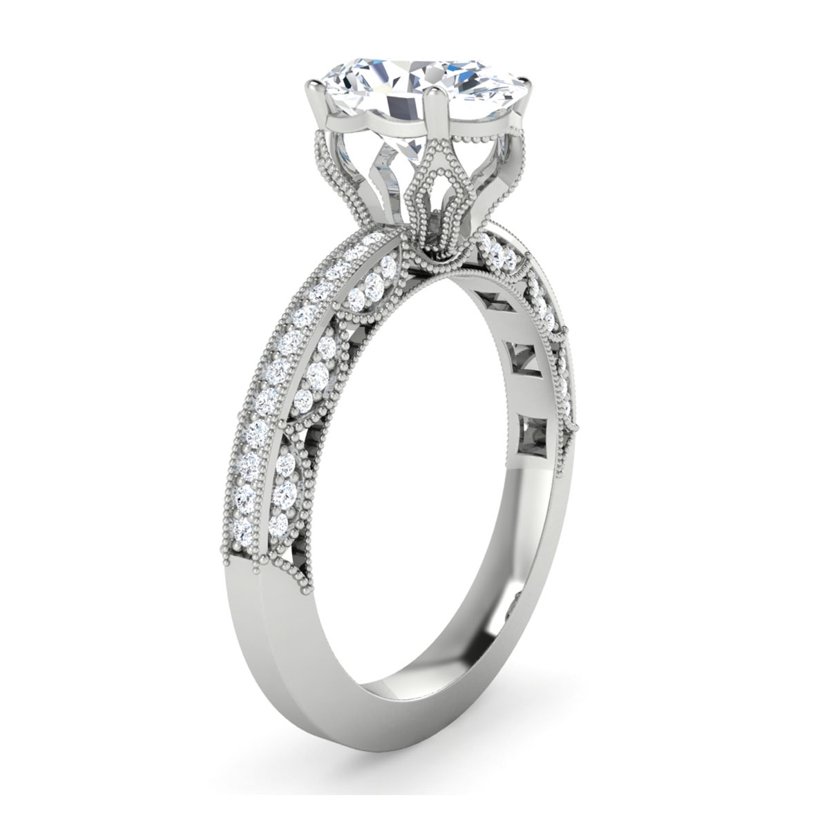 Eve in 18k White Gold — view 3
