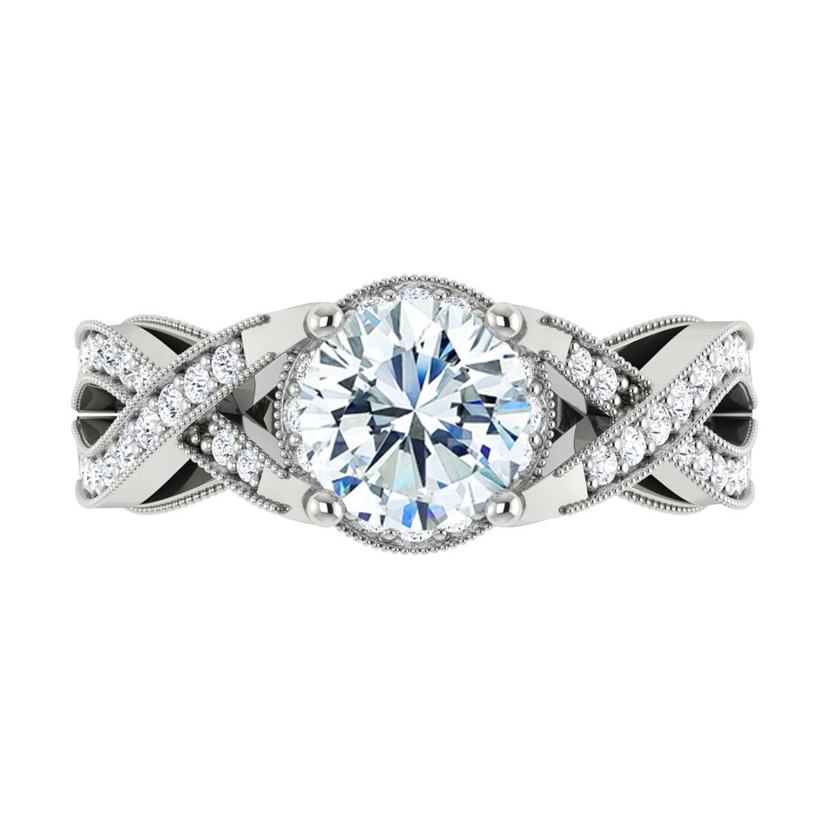Evelyn in 18k White Gold — view 5