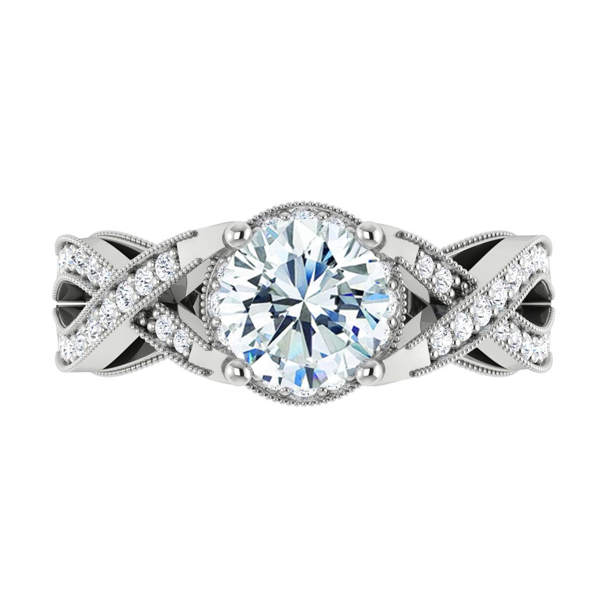 Evelyn in 18k White Gold — view 5