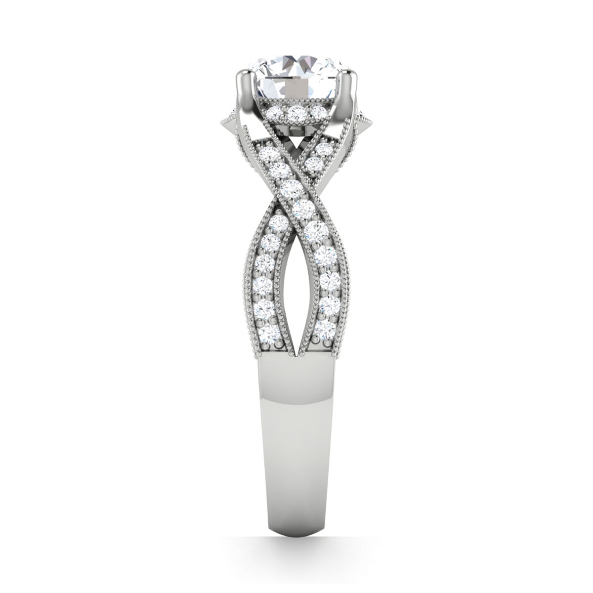 Evelyn in 18k White Gold — view 4