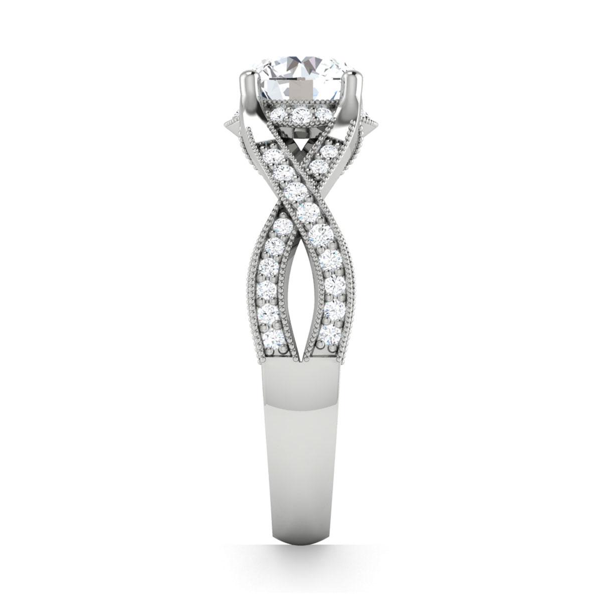 Evelyn in 18k White Gold — view 4