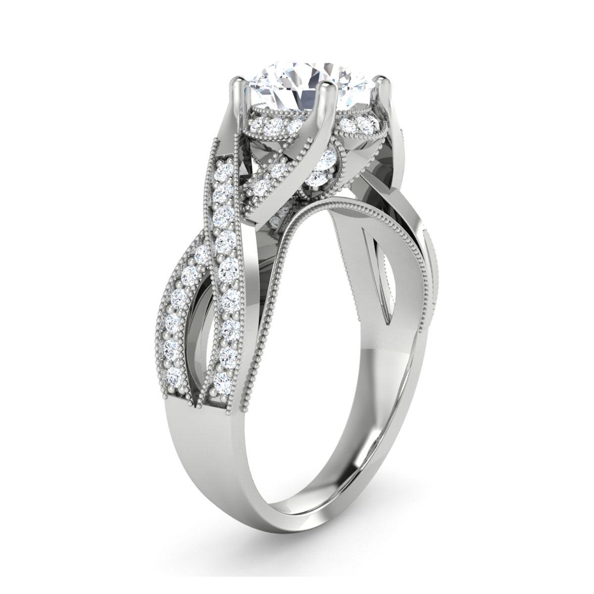 Evelyn in 18k White Gold — view 3