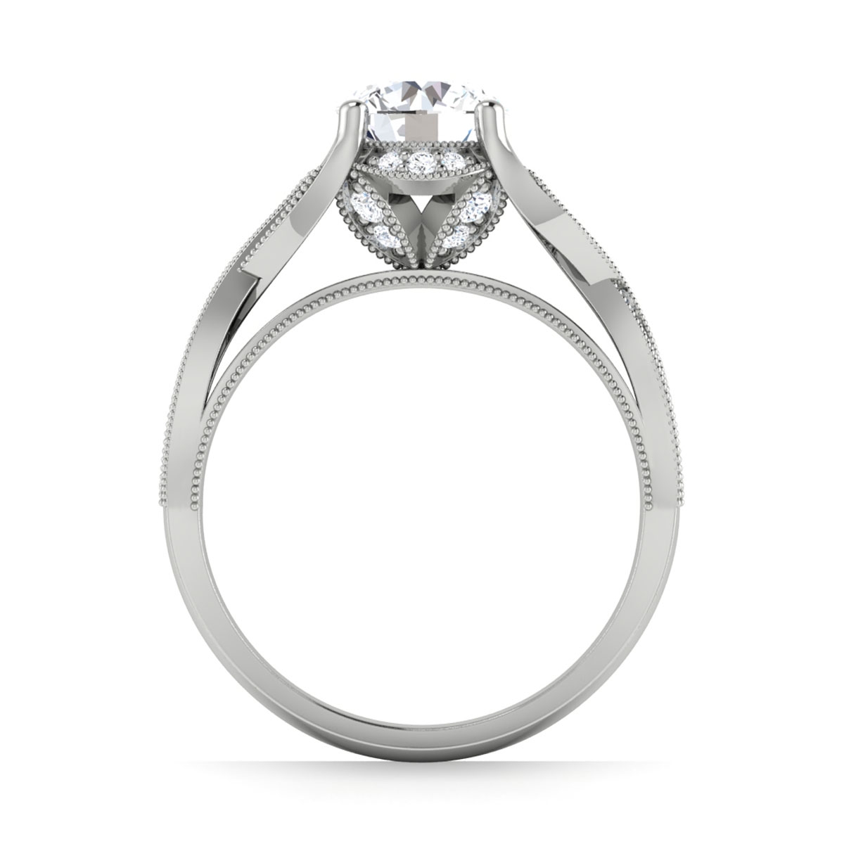 Evelyn in 18k White Gold — view 2