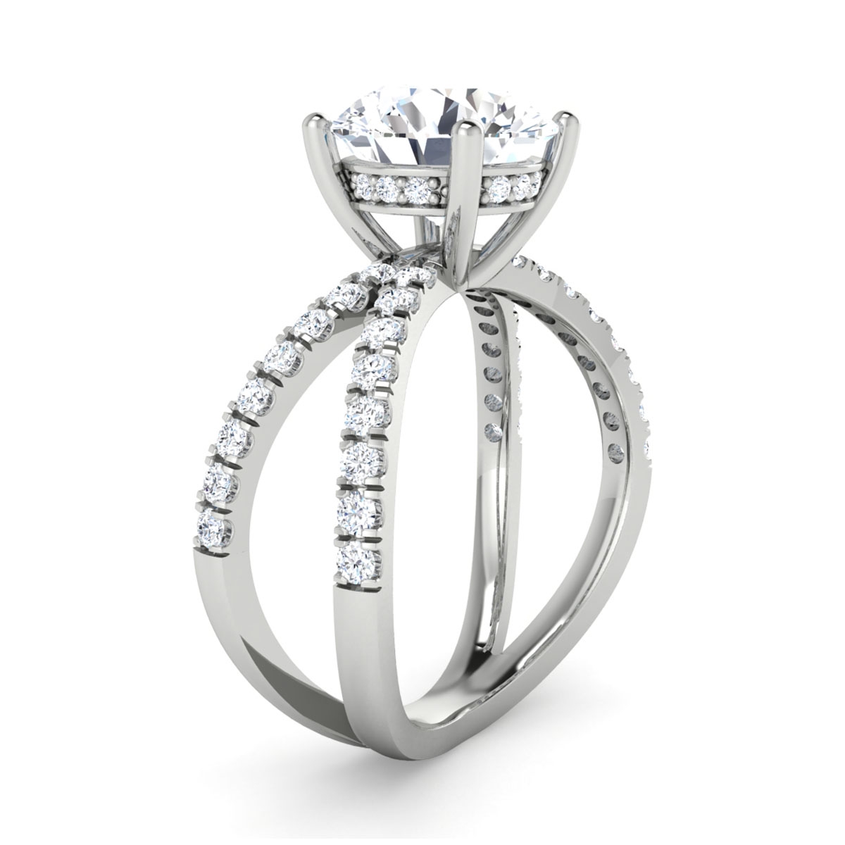 Goldy in 18k White Gold — view 3