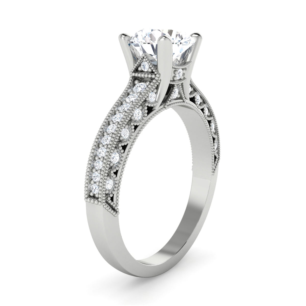 Hailey in 18k White Gold — view 3