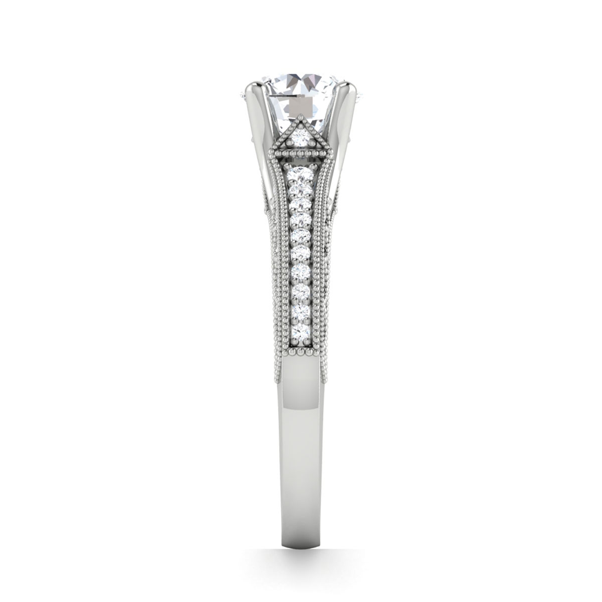 Hailey in 18k White Gold — view 4