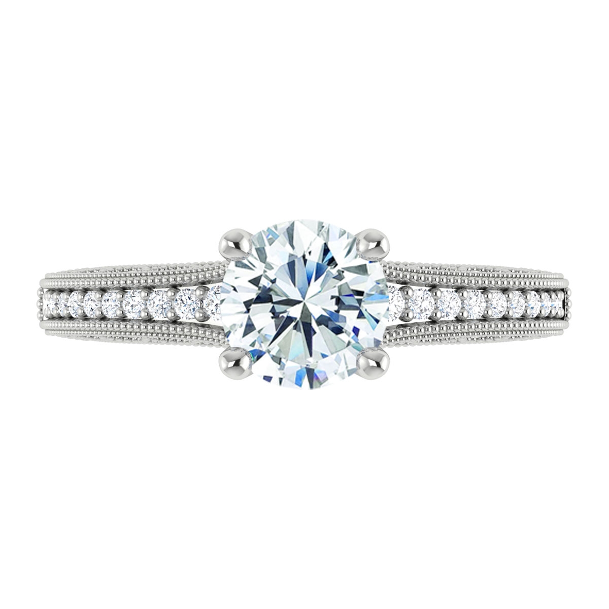 Hailey in 18k White Gold — view 5
