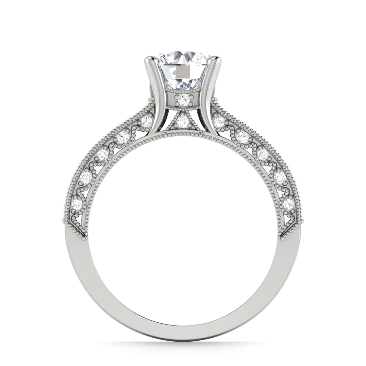 Hailey in 18k White Gold — view 2
