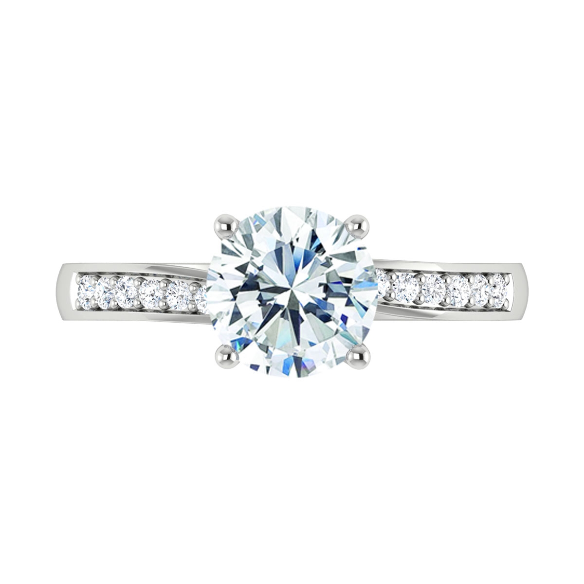 Hana in 18k White Gold — view 5