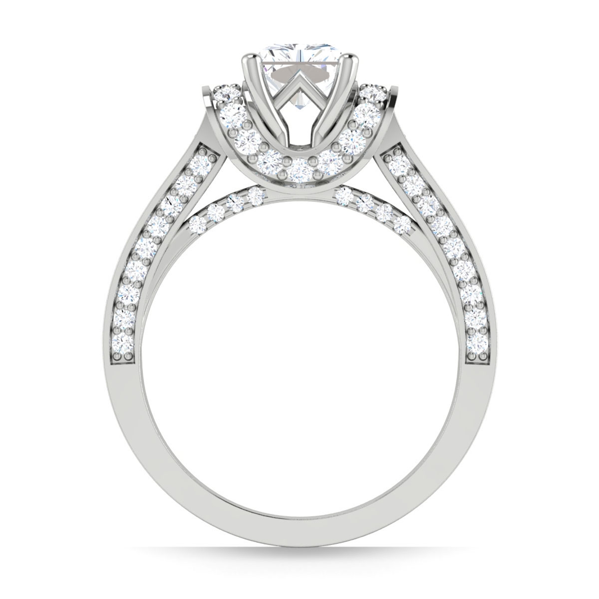 Hazel in 18k White Gold — view 2