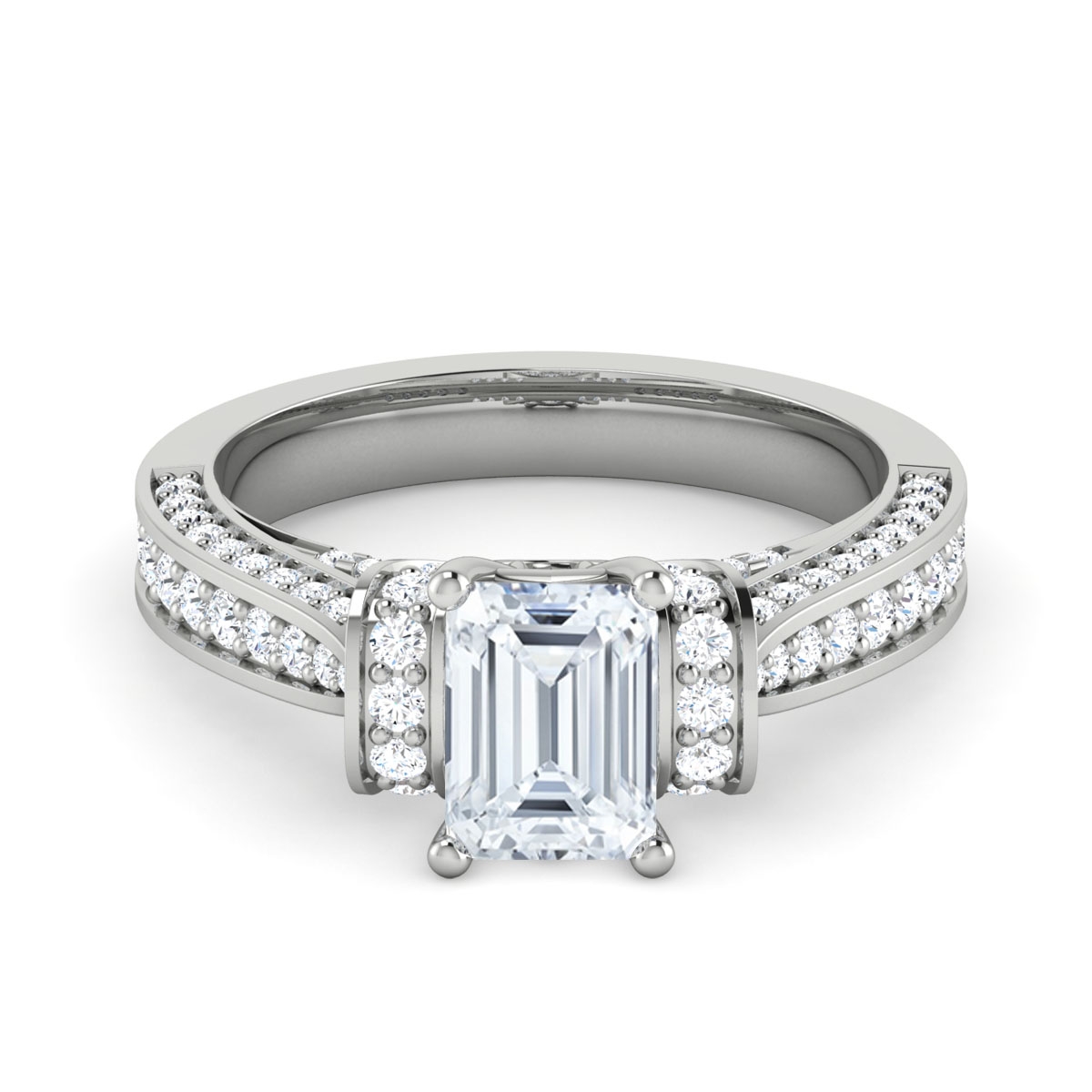 Hazel in 18k White Gold