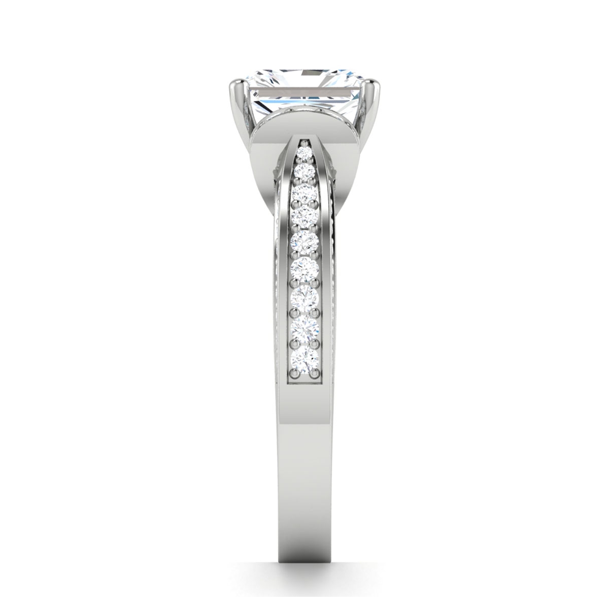 Hazel in 18k White Gold — view 4