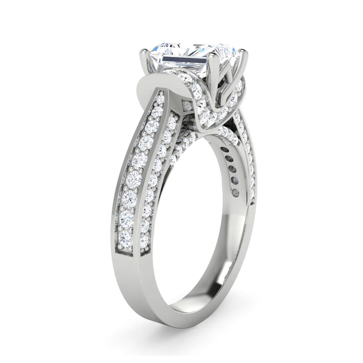 Hazel in 18k White Gold — view 3
