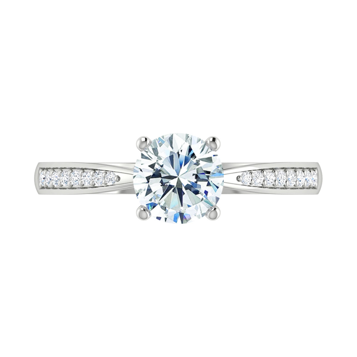 Isla in 18k White Gold — view 5