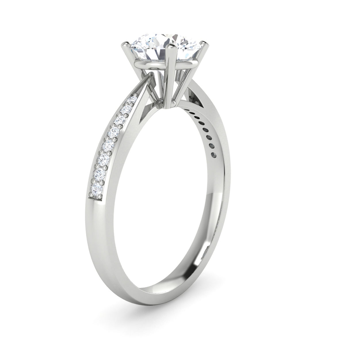 Isla in 18k White Gold — view 3