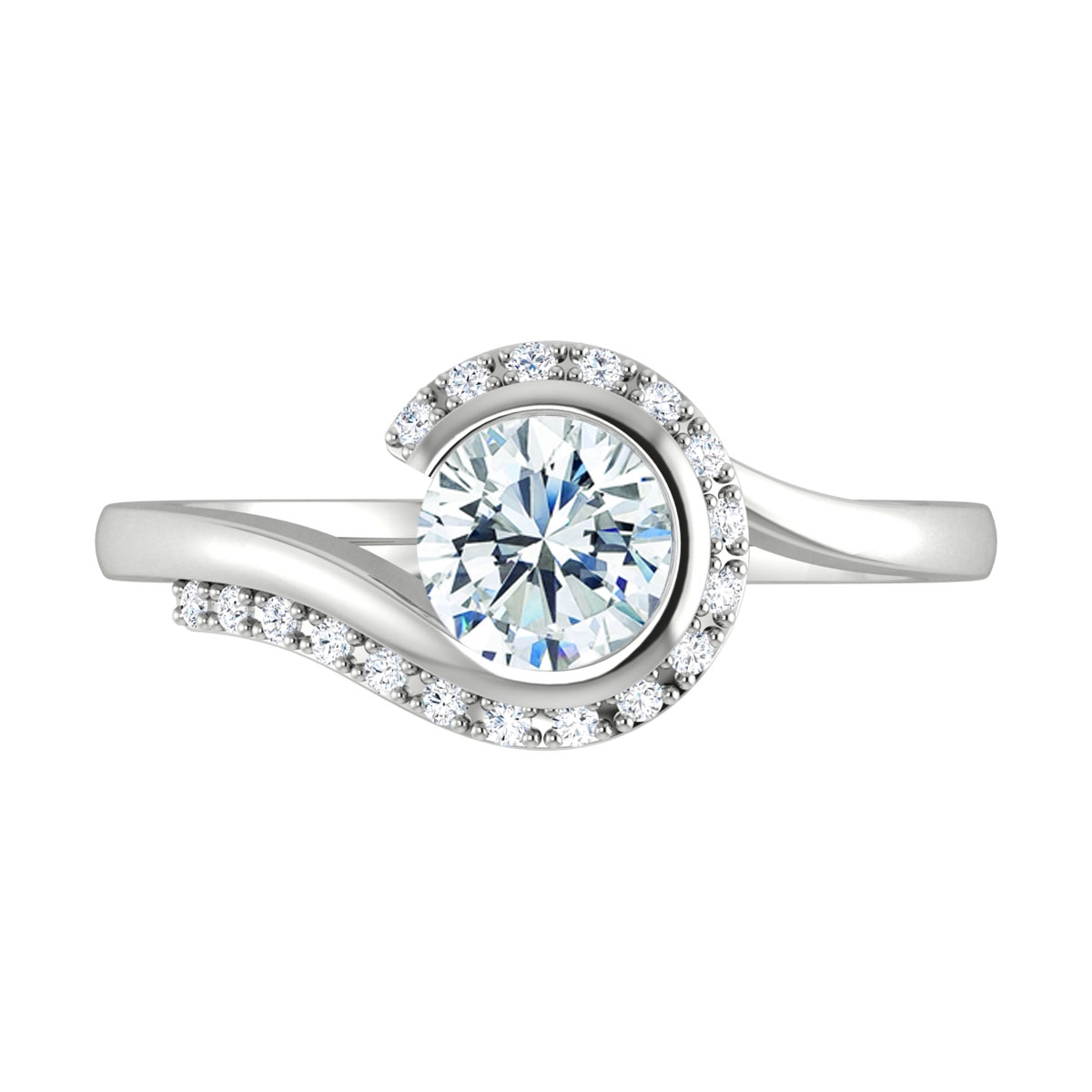 Maisy in 18k White Gold — view 5