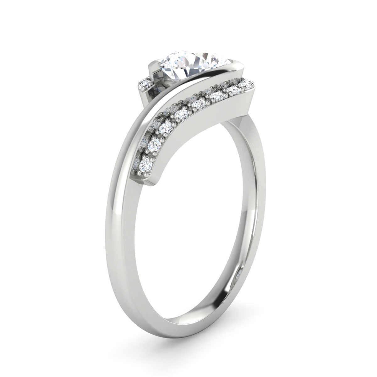 Maisy in 18k White Gold — view 3
