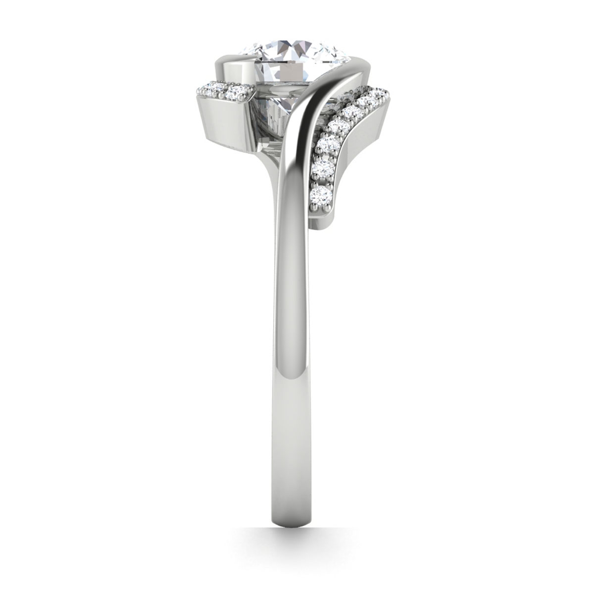 Maisy in 18k White Gold — view 4